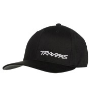 Gorra Flex de visera curva negra y blanca talla L/XL Traxxas TRX1187-BLW-LXL