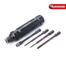 Koswork Mini-Z Quick Release 1/4" Drive Hex Driver Set (H1.5, N4.5, P00 & P1) KOS13211