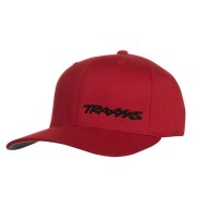 Gorra Flex de visera curva roja y negra talla L/XL Traxxas TRX1187-RBL-LXL