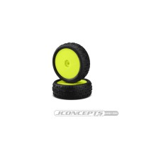 JConcepts Swagger - pink compound - pre-mounted, yellow wheels 2pcsFits - Losi Mini-B front JCO4003-201011