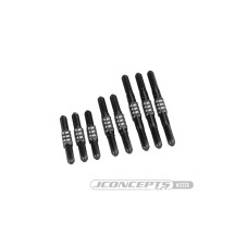 Juego de varillas de convergencia y caída de titanio negro RC10 Classic Fin Jconcepts JCO2228