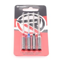 RUDDOG Metric Hex 1/4" Power Tool Wrench Set (1.5 | 2.0 | 2.5 | 3.0mm) RP-0668