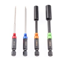 RUDDOG Metric Hex and Nut 1/4" Power Tool Wrench Set (1.5 | 2.0 | 5.5 | 7.0mm) RP-0669