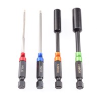 RUDDOG Metric Hex and Nut 1/4" Power Tool Wrench Set (1.5 | 2.0 | 5.5 | 7.0mm) RP-0669