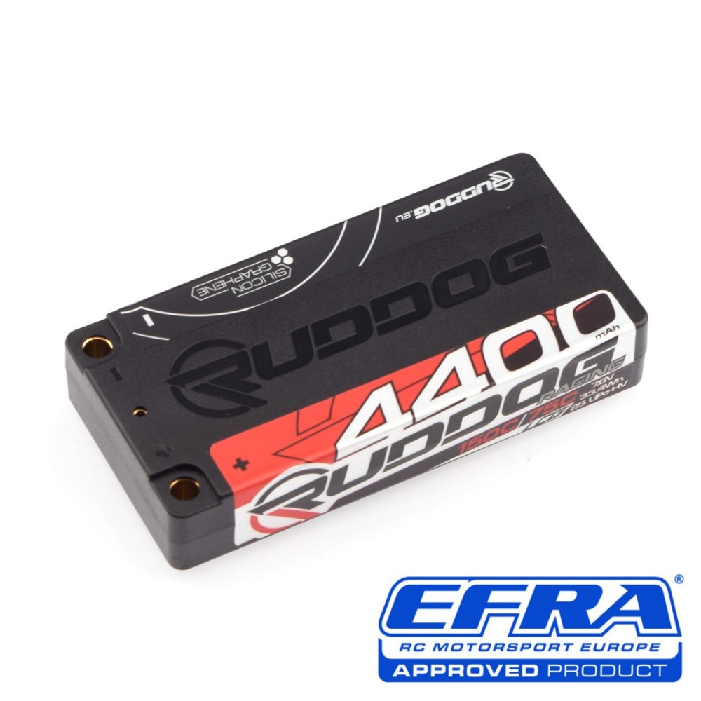 RUDDOG Racing 4400mAh 150C/75C 7.6V LCG Short Stick Pack LiPo-HV Battery RP-0678 RUDDOG Racing 4400mAh 150C/75C 7.6V LCG Short Stick Pack LiPo-HV Battery RP-0678