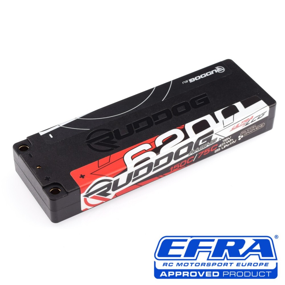 RUDDOG Racing 6200mAh 150C/75C 7.6V Ultra-LCG Stick Pack LiPo-HV Battery RP-0680