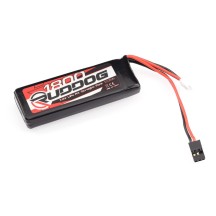 RUDDOG 1800mAh 7.4V LiPo RX Straight Pack (89x29x12mm | Onroad) RP-0683