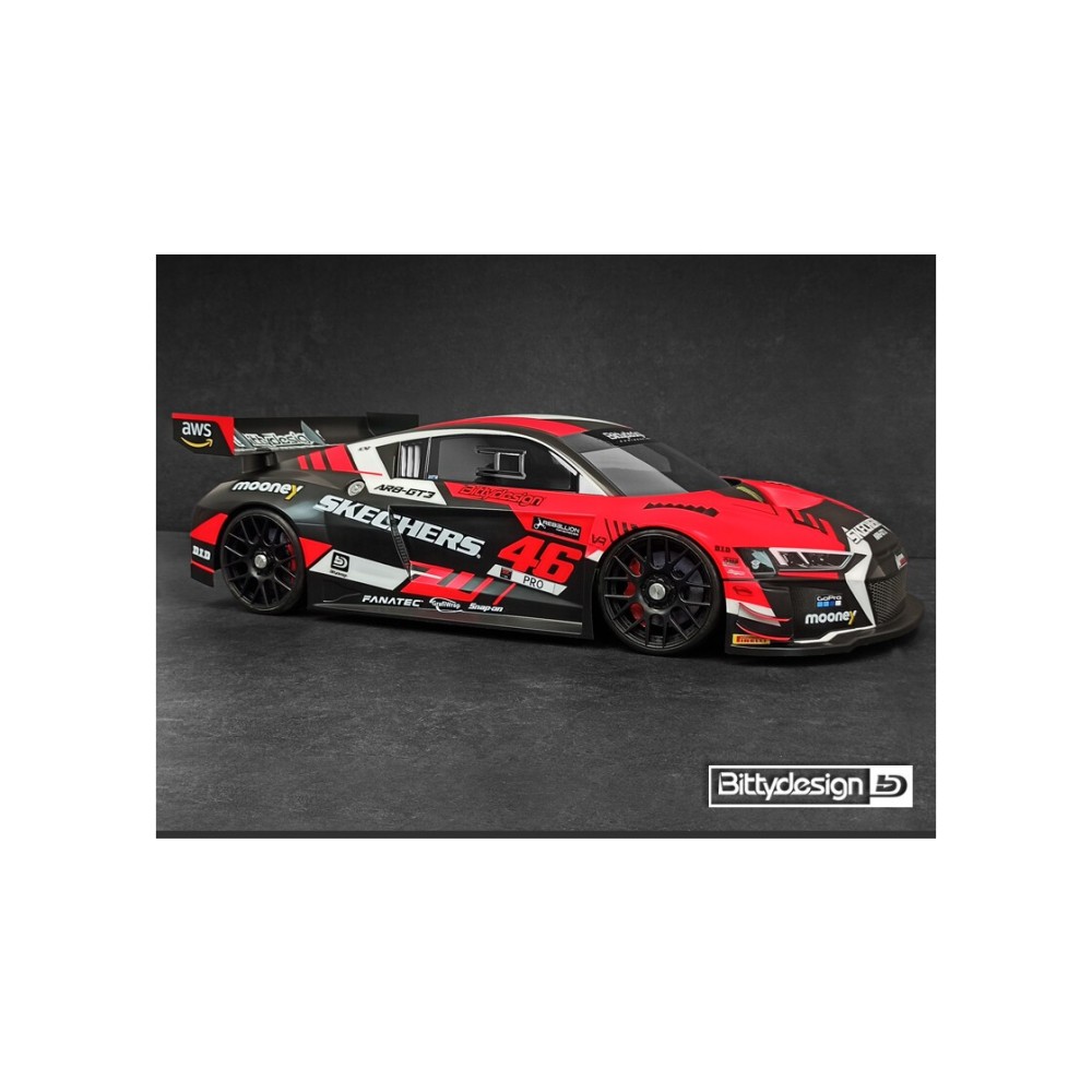 Bittydesign AR8-GT3 1/8 GT clear body 360mm, long wheelbase (LWB), ( LW | 1mm) BDGT8-ARLW