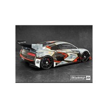 Bittydesign AR8-GT3 1/8 GT clear body 360mm, long wheelbase (LWB), ( LW | 1mm) BDGT8-ARLW