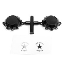 Tapa negra con calcomanía para llanta American Force CD0630