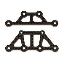 Placas superiores Apex2 FT fibra de carbono Team Associated