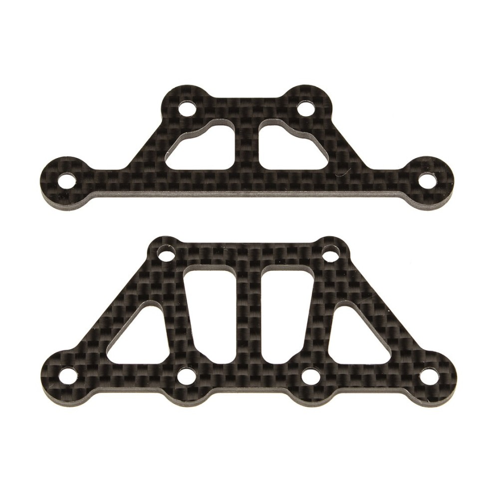 Placas superiores Apex2 FT fibra de carbono Team Associated