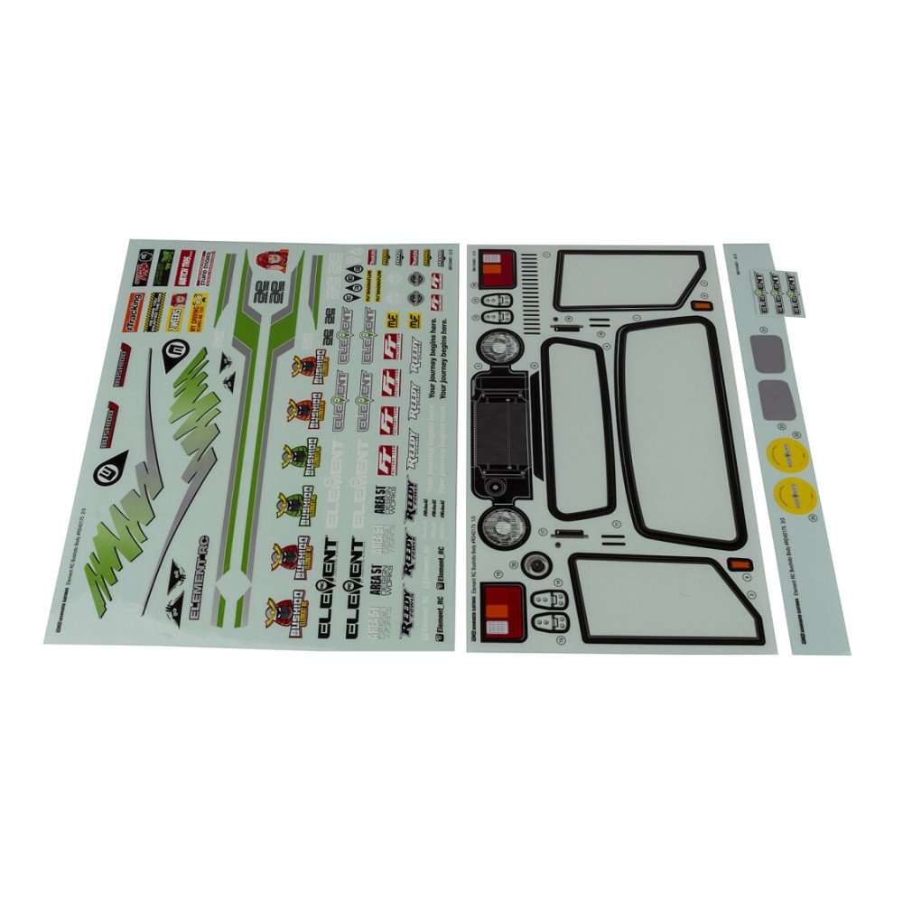 Element RC Enduro Bushido Decal Sheets AE42175 Element RC Enduro Bushido Decal Sheets AE42175