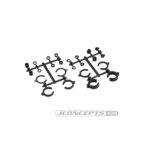 JConcepts Big Bore Shock Limiter, up-travel kit, 24pc - black Fits  3.0 and 3.5mm shock shafts JCO2295B