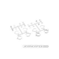 JConcepts Big Bore Shock Limiter, up-travel kit, 24pc - white Fits  3.0 and 3.5mm shock shafts JCO2295W
