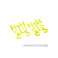 JConcepts Big Bore Shock Limiter, up-travel kit, 24pc - yellow Fits  3.0 and 3.5mm shock shafts JCO2295Y