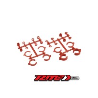 JConcepts RM2 Big Bore Shock Limiter, up-travel kit, 24pc - red Fits  3.0 and 3.5mm shock shafts JCO8137