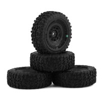 JConcepts Landmines - green compound - pre-mounted, black 3430B Hazard wheel Fits - SCX24 JCO4022-3294
