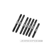 JConcepts - B74.2, 3.5mm Fin Titanium turnbuckle set, black - 7pc. JCO2802-2