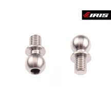 Iris 5x4mm Ballstud - Titanium (2pcs) IRIS-84009