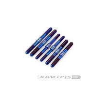 JConcepts - D819 E819 Fin Titanium turnbuckle kit, burnt blue - 6pc. JCO2682-1