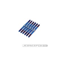 JConcepts - TLR, 22 5.0 3.5mm Fin turnbuckle kit - burnt blue, 6pc. JCO2848-1