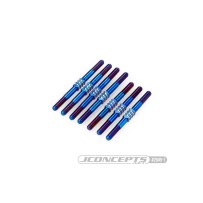 JConcepts - TLR, 22X-4 3.5mm Fin turnbuckle kit - burnt blue, 7pc. JCO2849-1