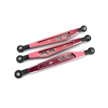 Eslabones delanteros CNC aluminio rojos CKD0369