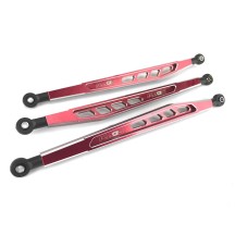 Eslabones traseros CNC aluminio rojos CKD0370