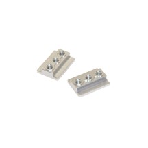 Bloque sujeción largueros chasis aluminio CNC plata CKD0403