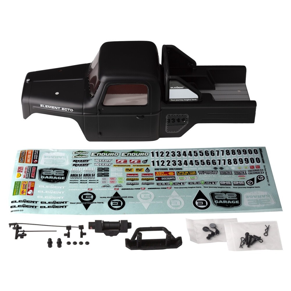 Element RC Enduro Ecto Black Body Set, painted AE42179 Element RC Enduro Ecto Black Body Set, painted AE42179