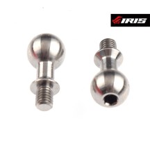 Iris 6.5x3.75mm Suspension Ballstud +1.5mm Neck - Titanium (2pcs) IRIS-84013