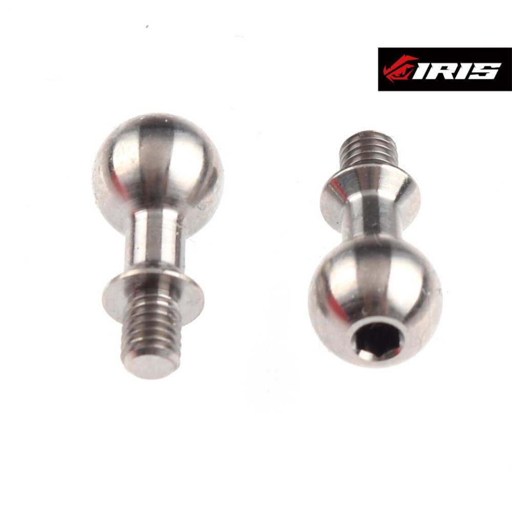 Iris 6.5x3.75mm Suspension Ballstud +1.5mm Neck - Titanium (2pcs) IRIS-84013