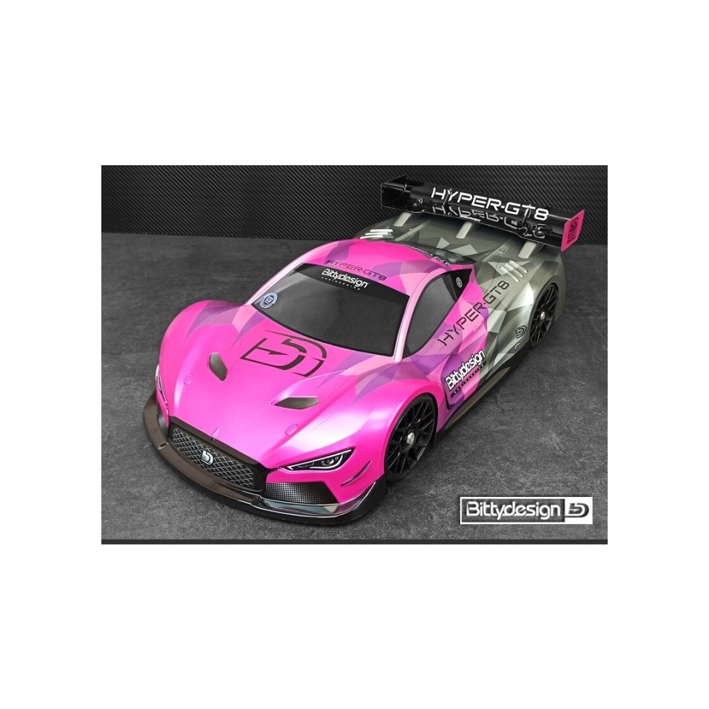 Bittydesign HYPER-GT8 1/8 GT clear body 325mm (ULT | 0.75mm) BDGT8-HYPULT Bittydesign HYPER-GT8 1/8 GT clear body 325mm (ULT | 0.75mm) BDGT8-HYPULT