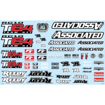 Calcomanías RC10T6.4 Team Associated AE71179