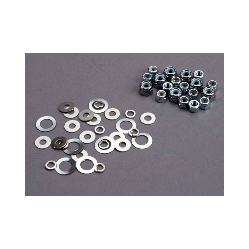 Tuercas seguridad arandelas Traxxas TRX1252 Tuercas seguridad arandelas Traxxas TRX1252
