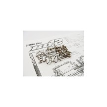 Hiro Seiko BD12 Titan/Alloy Hex Socket Screw Set [Silver] HS-48866
