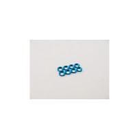 Hiro Seiko M2.5 Aluminum Countersunk Washer (S-Size) [T-Blue] (8pcs) HS-48875