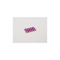 Hiro Seiko M2.5 Aluminum Countersunk Washer (S-Size) [Purple] (8pcs) HS-48877