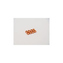 Hiro Seiko M2.5 Aluminum Countersunk Washer (S-Size) [Orange] (8pcs) HS-48880