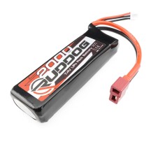RUDDOG 2000mAh 30C 7.4V LiPo Pack Battery with T-Plug (88x28x16mm | 1:14 RTR) RP-0750