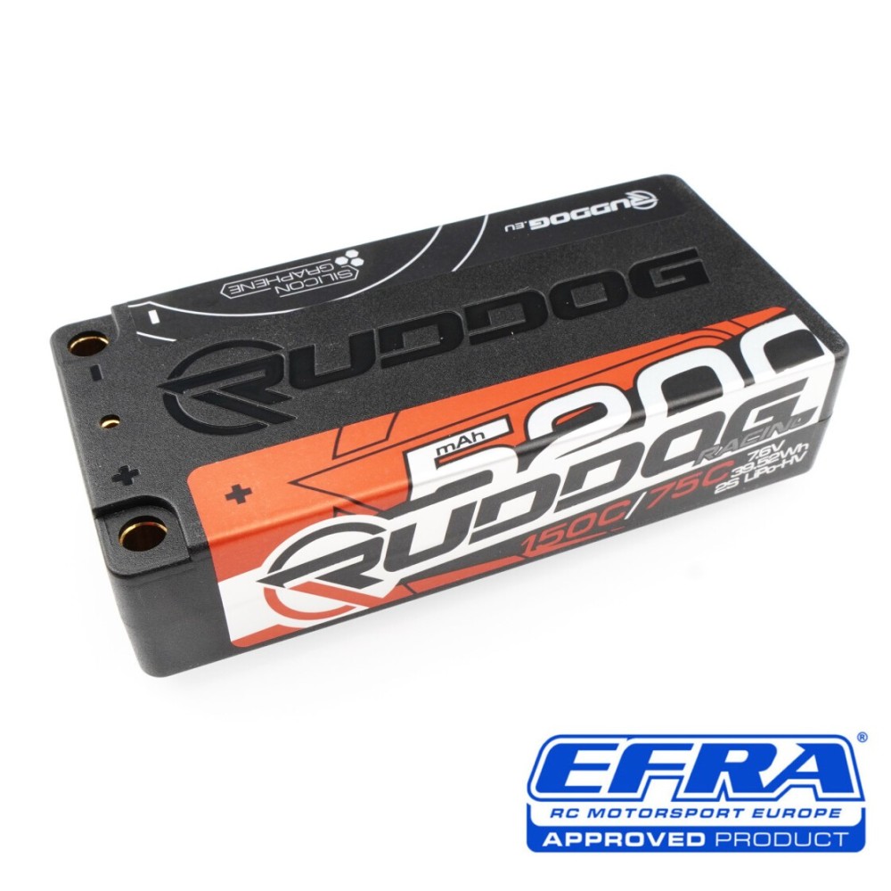 RUDDOG Racing 5200mAh 150C/75C 7.6V LCG Short Stick Pack LiPo-HV Battery RP-0752 RUDDOG Racing 5200mAh 150C/75C 7.6V LCG Short Stick Pack LiPo-HV Battery RP-0752