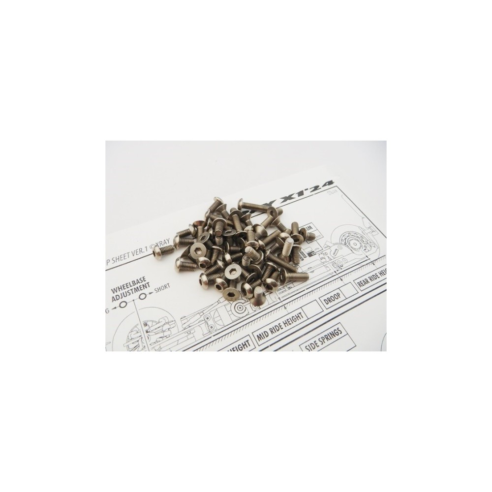 Hiro Seiko X1 24 Titanium Hex Socket Screw Set (116pcs) HS-48908