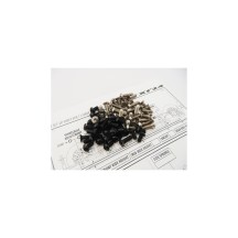 Hiro Seiko X1 24 Titan/Alloy Hex Socket Screw Set [Black] (116pcs HS-48909