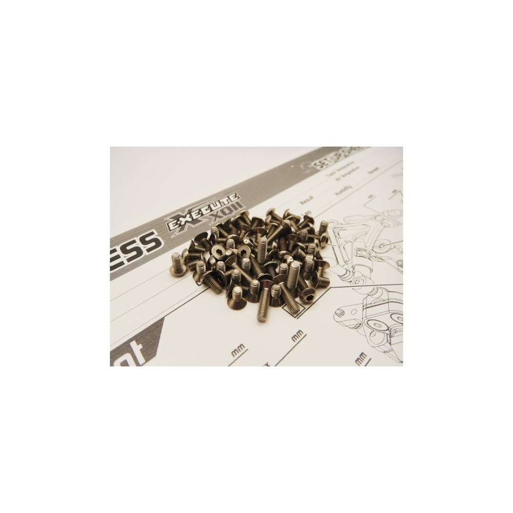 Hiro Seiko Execute XQ11 Titanium Hex Socket Screw Set HS-48920 Hiro Seiko Execute XQ11 Titanium Hex Socket Screw Set HS-48920