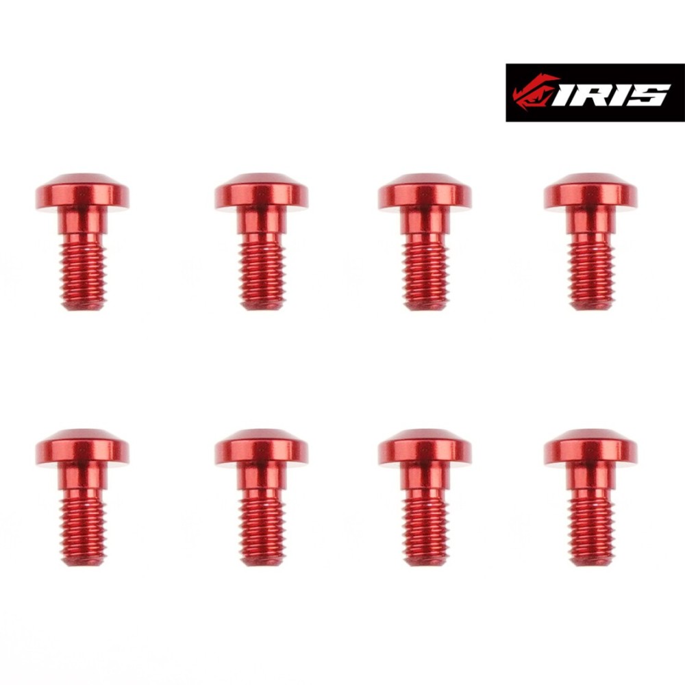 Iris Aluminium Centering Screws M3x6mm (Red | 8pcs) IRIS-75014 Iris Aluminium Centering Screws M3x6mm (Red | 8pcs) IRIS-75014