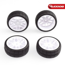 Sweep HANKOOK Tread Belted FWD Tires Set Pre-glued (D-36deg | 4pcs) SR-SSF-D36AWPG