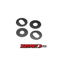 JConcepts RM2, 1-8th off-road carbon fiber body shell washer withadhesive back, 4pc. JCO8153