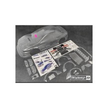 Bittydesign KANJO-S 1/7 clear body for ARRMA Infraction/Limitless, Pre-Cut, 1.5mm BDAR7-KJS