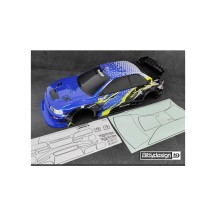 Bittydesign KANJO-S 1/7 Pre-Painted body for ARRMA Infraction/Limitless, Pre-Cut, 1.5mm BDAR7-KJS-PP